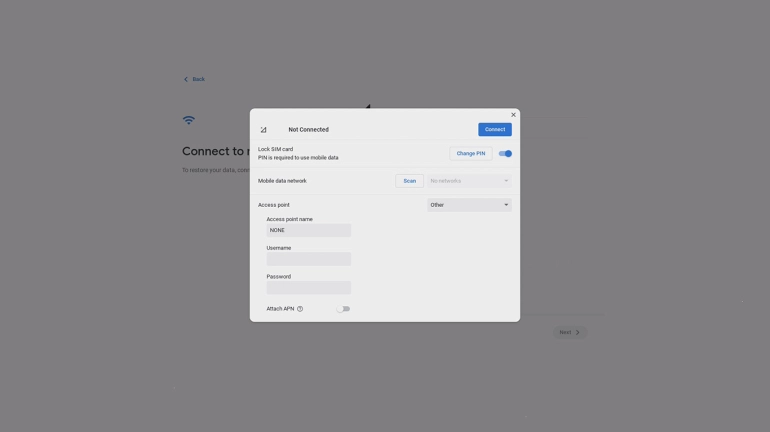 Click Connect.