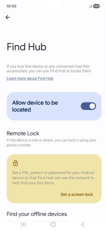 Press the Home key to return to the home screen.