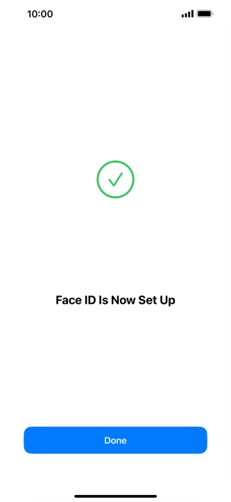 Press Done. If you haven't previously selected a phone lock code, key in a code of your own choice twice.