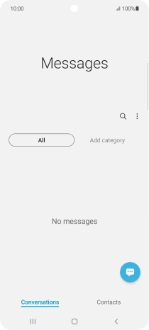 Press the menu icon.