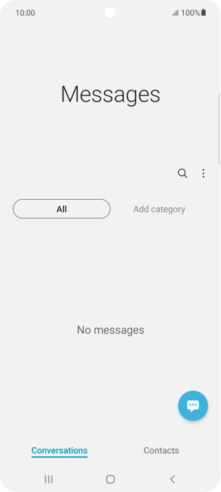 Press the menu icon.