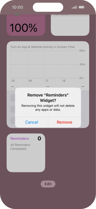 Press Remove.