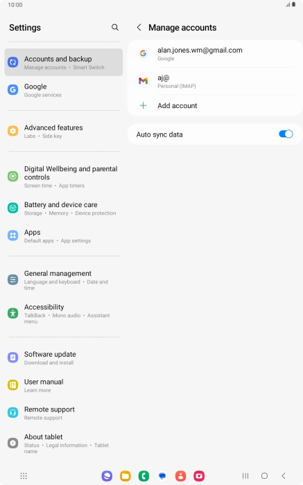 Press the Home key to return to the home screen.