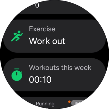 Press Work out.