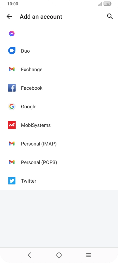 Press Google.