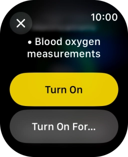 Press Turn On. Press Turn On.