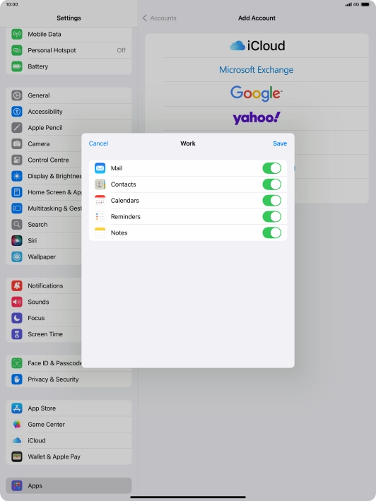 Press the indicators next to the required data types to turn synchronisation of each data type on or off. Press the indicators next to the required data types to turn synchronisation of each data type on or off.