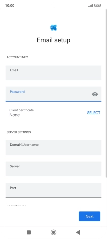 To turn on the function, press SELECT and follow the instructions on the screen to install the required certificate.