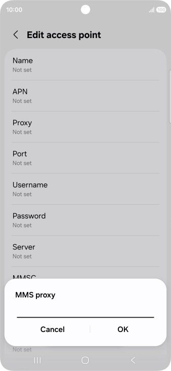 Key in 212.183.137.012 and press OK.