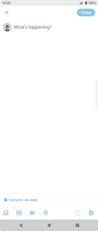 Press the text input field. Press the text input field.