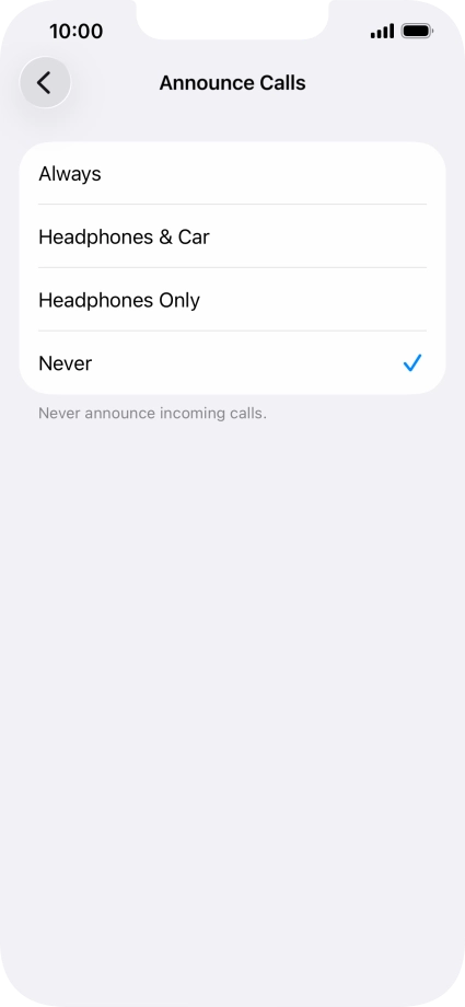 Press Always to turn on the function when silent mode is turned off.