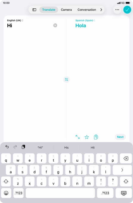 Press the enter icon. Press the enter icon.