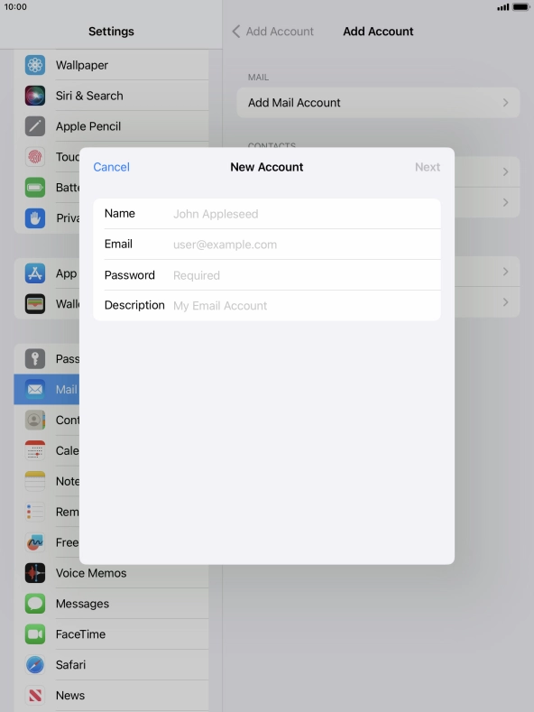Press Name and key in the required sender name. Press Name and key in the required sender name.