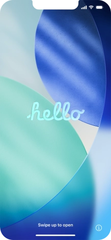 Slide your finger upwards starting from the bottom of the screen.