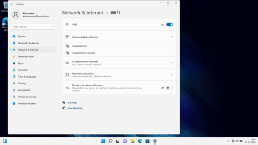 Click the required Wi-Fi network. Click the required Wi-Fi network.