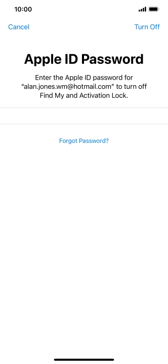 Press Turn Off.
