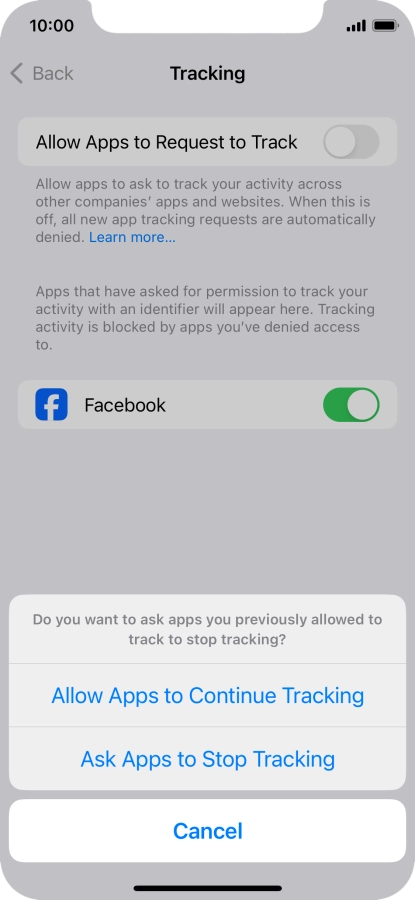 If you turn off the function, press the required setting. If you turn off the function, press the required setting.