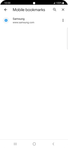 Press the required bookmark. Press the required bookmark.