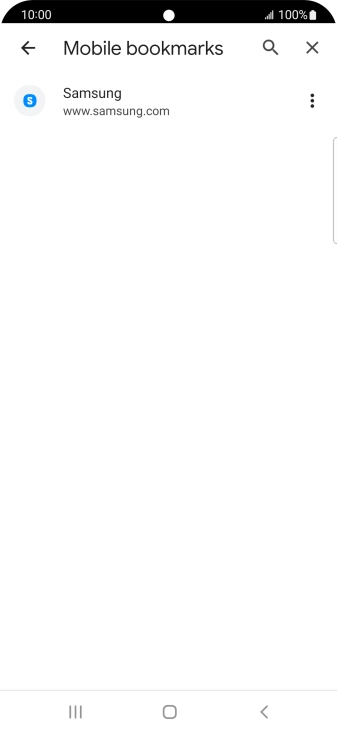 Press the required bookmark. Press the required bookmark.