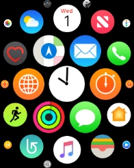 Press the music player icon.