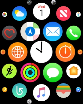 Press the music player icon.