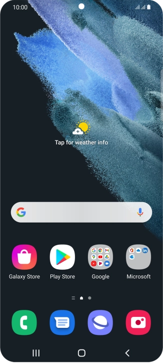 Slide two fingers downwards starting from the top of the screen.
