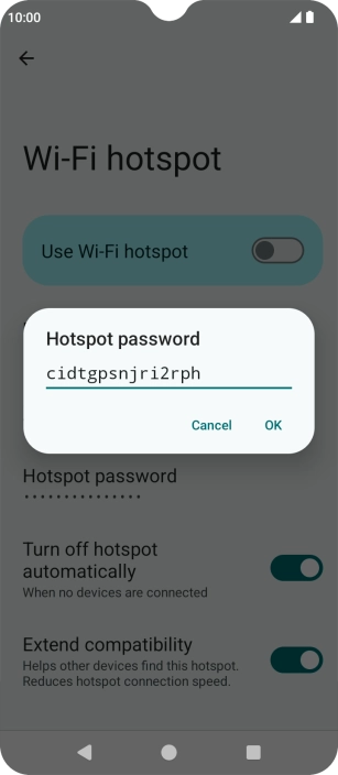 Press OK. Press OK.
