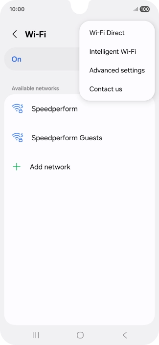 Press Intelligent Wi-Fi.