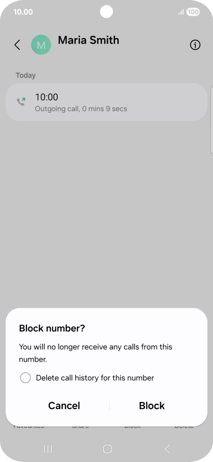 Press Block.
