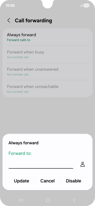 Press Disable.