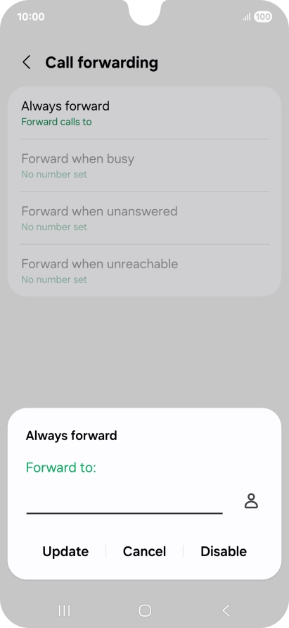 Press Disable.