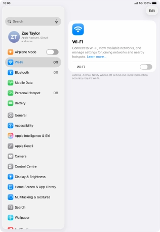 Press the indicator next to Press the indicator next to