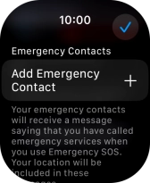 Press Add Emergency Contact and follow the instructions on the screen to key in your emergency info and emergency contacts. Press Add Emergency Contact and follow the instructions on the screen to key in your emergency info and emergency contacts.