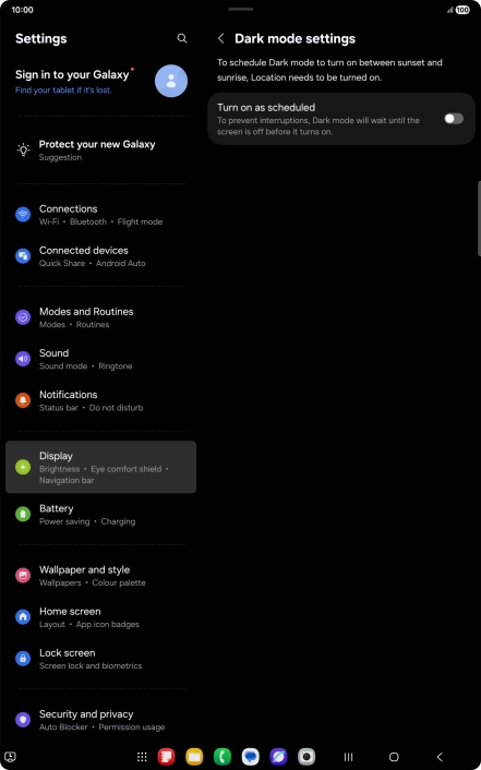 Press the indicator next to Press the indicator next to