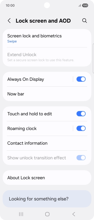 Press Screen lock and biometrics. Press Screen lock and biometrics.