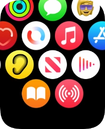 Press the blood oxygen level icon. Press the blood oxygen level icon.