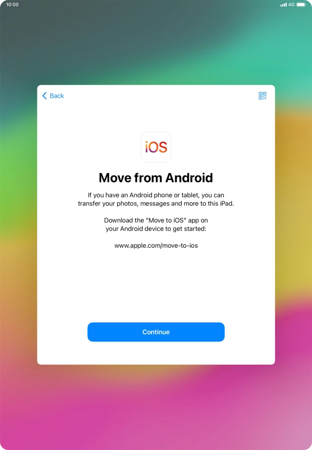 To transfer content to your tablet, you need to install the app 