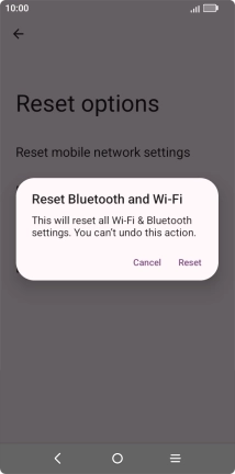 Press Reset. Press Reset.