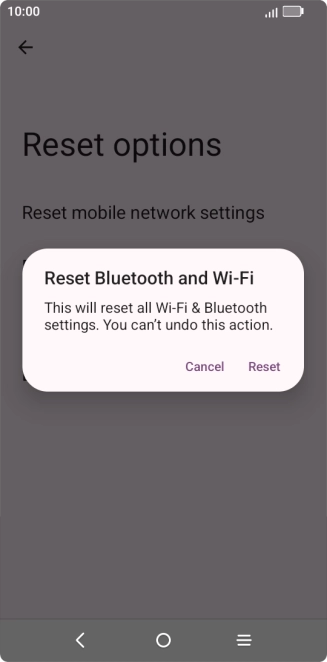 Press Reset. Press Reset.