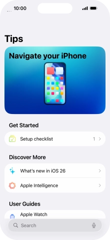 Slide your finger upwards starting from the bottom of the screen to return to the home screen.