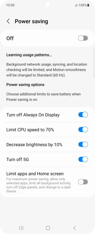 Press the indicators next to the required settings. Press the indicators next to the required settings.