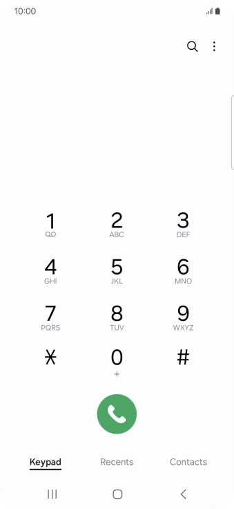 Press the menu icon.