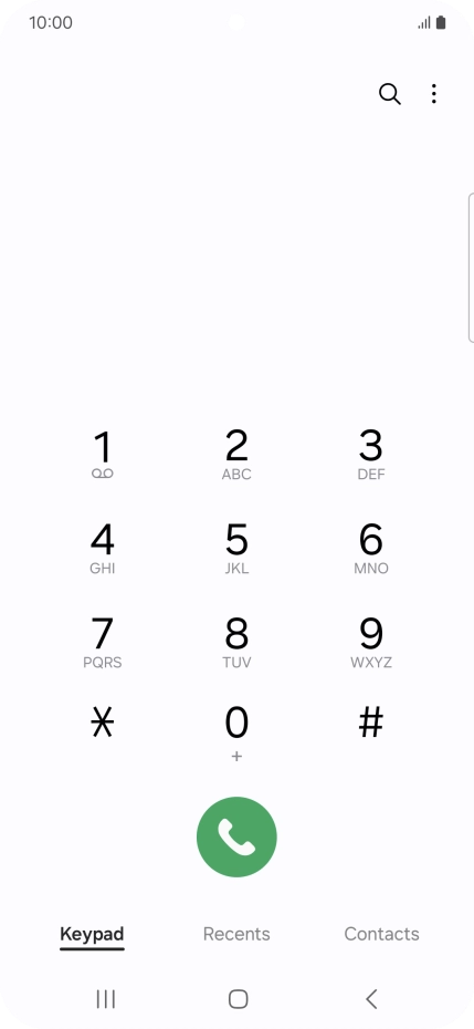 Press the menu icon.