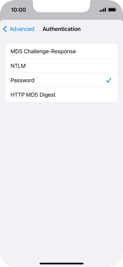 Press Password.