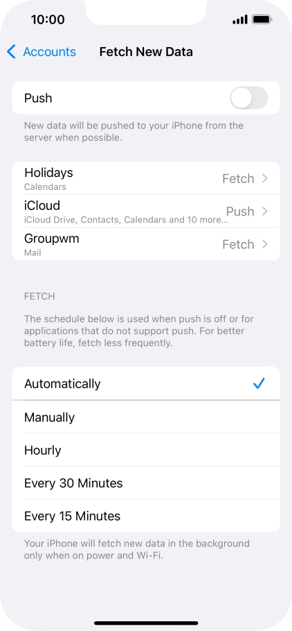 If you turn off the function, press the required setting. If you turn off the function, press the required setting.