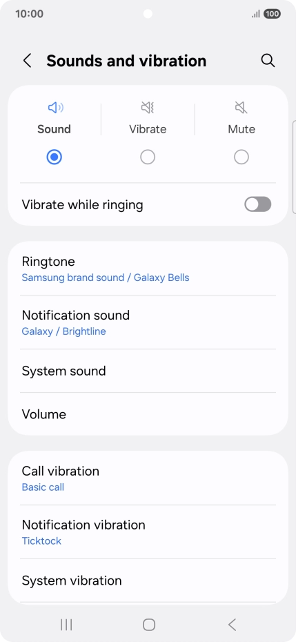Press Notification sound.