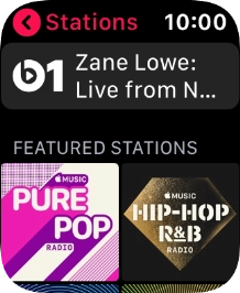 Press the required radio station.