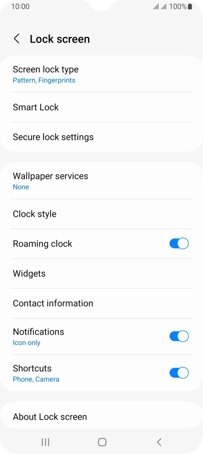 Press Screen lock type and key in the additional phone lock code you created earlier. Press Screen lock type and key in the additional phone lock code you created earlier.