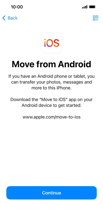 To transfer content to your phone, you need to install the app To transfer content to your phone, you need to install the app