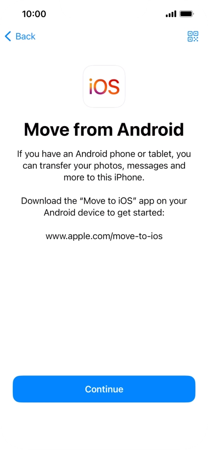 To transfer content to your phone, you need to install the app To transfer content to your phone, you need to install the app
